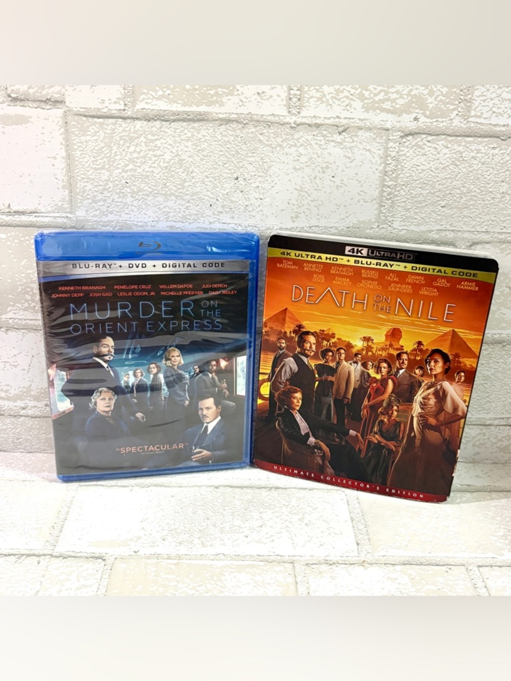 Murder on the Orient Express & Death on The Nile DVD BLU RAY COMBO NEW